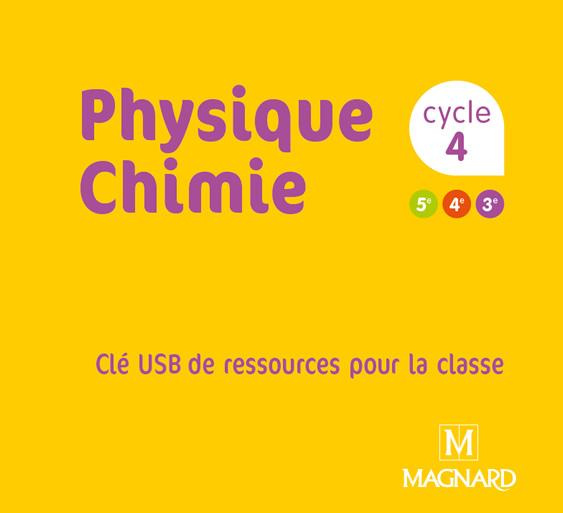Emprunter PHYSIQUE CHIMIE CYCLE 4 (2018) - CLE USB RESSOURCES NUMERIQUES livre