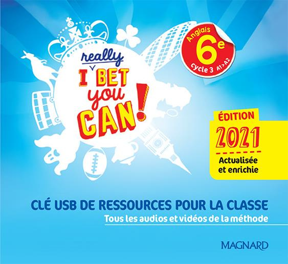 Emprunter I REALLY BET YOU CAN! ANGLAIS 6E (2021) - CLE USB DE DOCUMENTS AUDIO ET VIDEO CLASSE livre