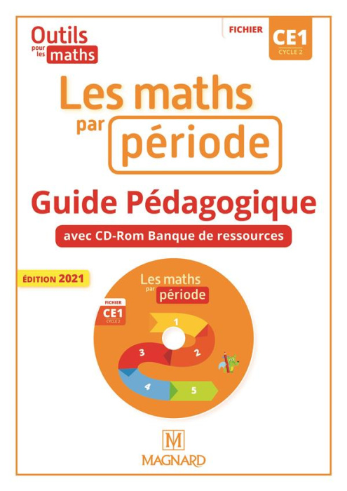 Emprunter Les maths par période CE1. Guide pédagogique, Edition 2021, avec 1 CD-ROM livre