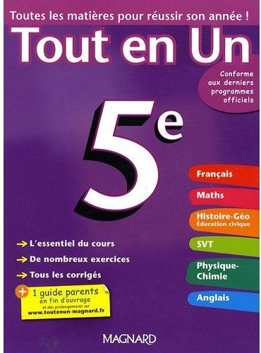 Emprunter Tout en Un 5e livre