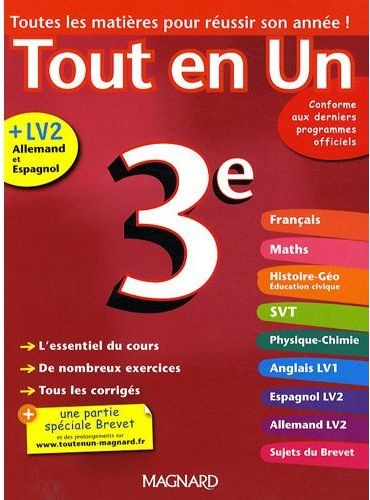 Emprunter Tout en Un 3e livre