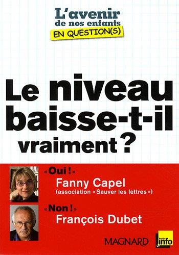 Emprunter Le niveau baisse-t-il vraiment ? livre