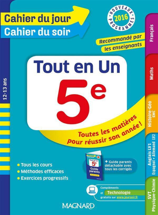 Emprunter Tout en un 5e. Edition 2016 livre
