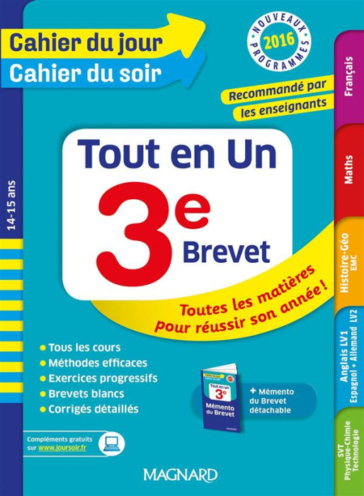 Emprunter Tout en un 3e. Edition 2016 livre