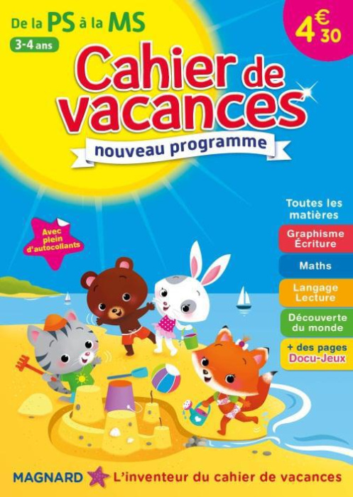 Emprunter Cahier de vacances De la PS à la MS. 3-4 ans livre