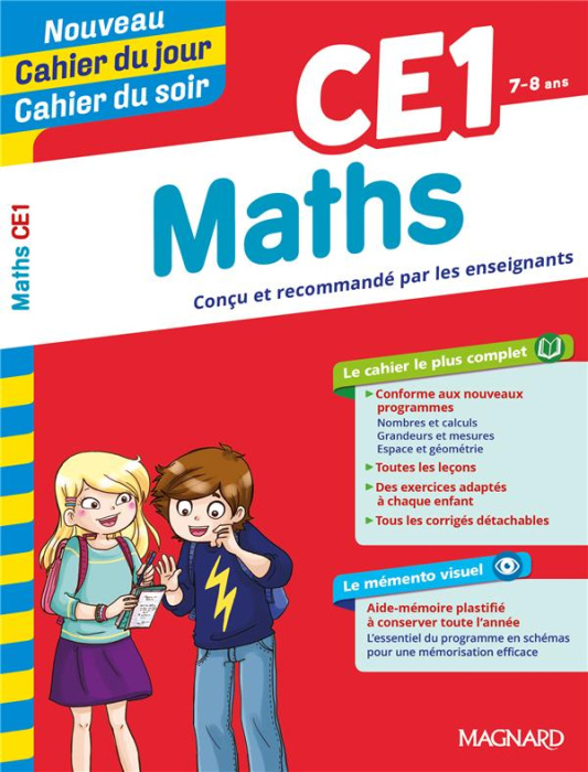 Emprunter Cahier du jour/Cahier du soir Maths CE1 mémento. Edition 2019 livre