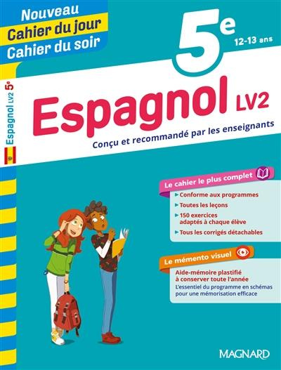 Emprunter Cahier du jour/Cahier du soir Espagnol LV2 5e mémento. Edition 2019 livre