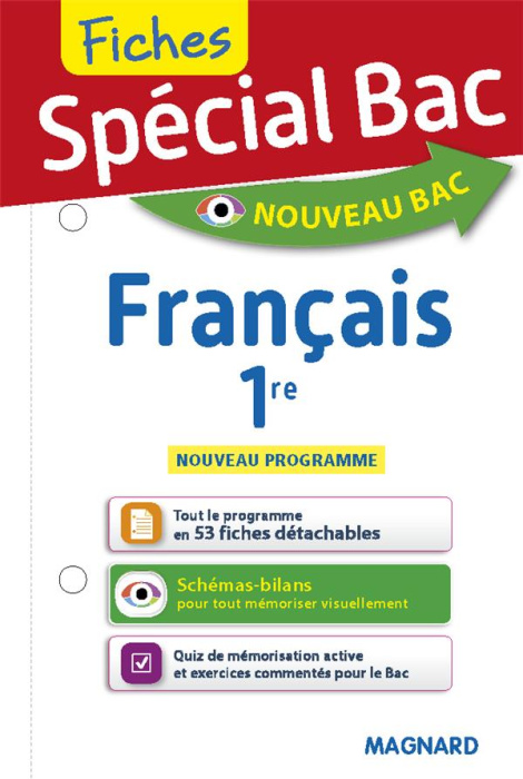 Emprunter SPECIAL BAC FICHES FRANCAIS 1RE - TOUT LE PROGRAMME EN 53 FICHES, MEMOS, SCHEMAS-BILANS, EXERCICES E livre
