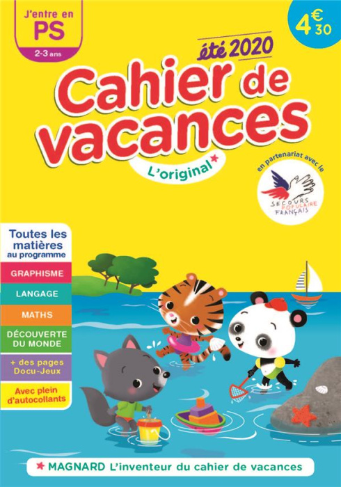 Emprunter Cahier de vacances été J'entre en PS. Edition 2020 livre