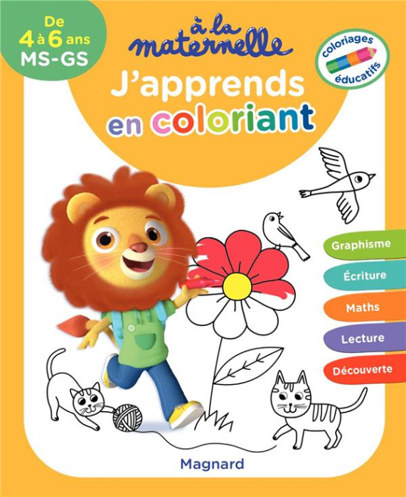 Emprunter A la maternelle, j’apprends en coloriant MS-GS livre