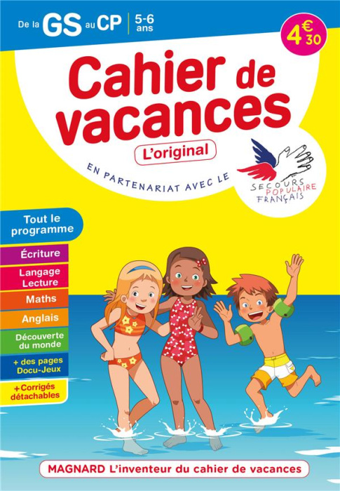 Emprunter Cahier de vacances de la GS au CP. Edition 2021 livre