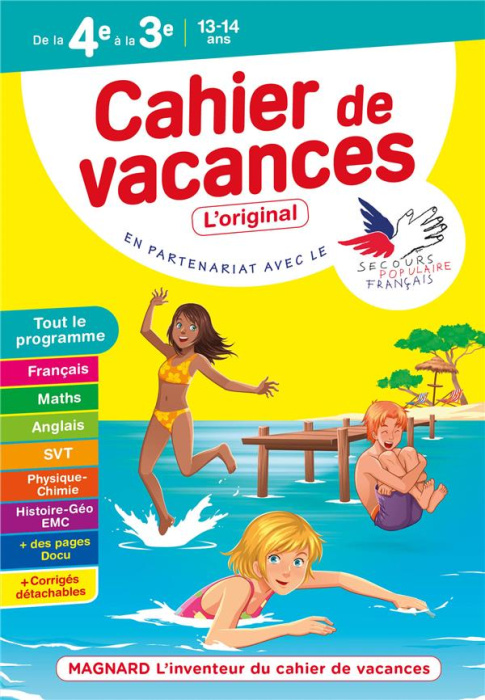 Emprunter Cahier de vacances de la 4e à la 3e. Edition 2021 livre