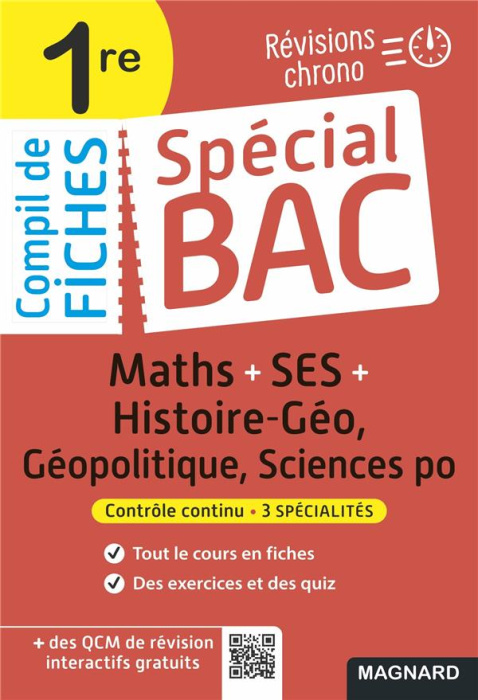 Emprunter SES Maths Histoire-Géo, Géopolitique, Sciences po 1re. Edition 2022 livre