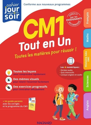 Emprunter Cahier du jour/cahier du soir CM1 tout en un. Guide parent, Edition 2025 livre