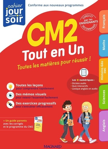 Emprunter Cahier du jour/cahier du soir CM2 tout en un. Guide parents, Edition 2025 livre