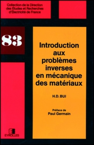 Emprunter INTROD. PROBLEMES INVERSES EN MECANIQUE livre
