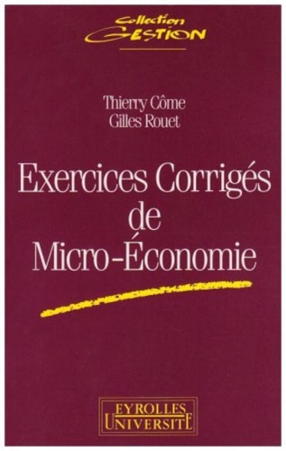 Emprunter Exercices corrigés de micro-économie livre