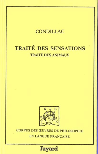 Emprunter TRAITE DES SENSATIONS, TRAITE DES ANIMAUX (1754) livre