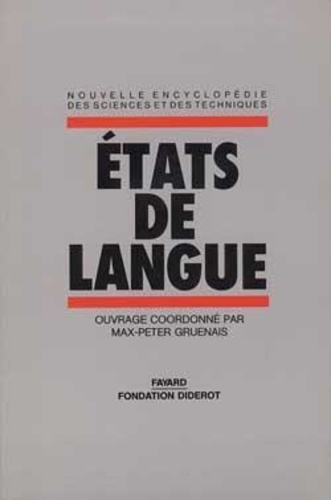 Emprunter ETATS DE LANGUE. Peut-on penser une politique linguistique livre