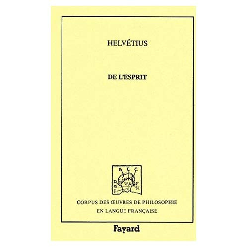 Emprunter DE L'ESPRIT (1758) livre