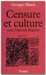 Emprunter Censure et culture sous l'Ancien Régime livre