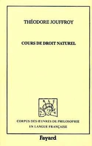 Emprunter Cours de droit naturel professé à la Faculté des lettres de Paris, 1834-1835 livre