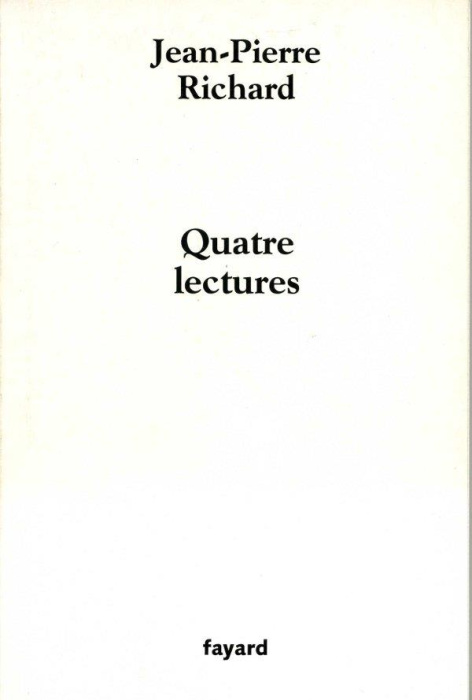 Emprunter Quatre lectures livre