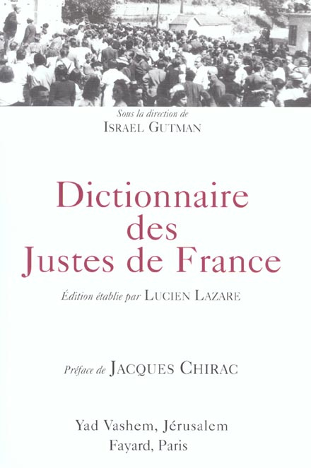 Emprunter Dictionnaire des Justes de France livre