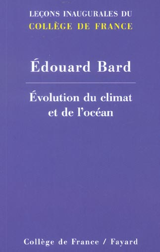 Emprunter Chaire d'évolution du climat et de l'océan livre