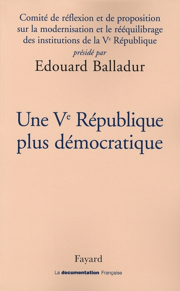 Emprunter Une Ve République plus démocratique livre