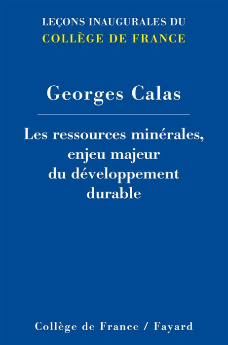 Emprunter Les ressources minérales, enjeu majeur du développement durable livre