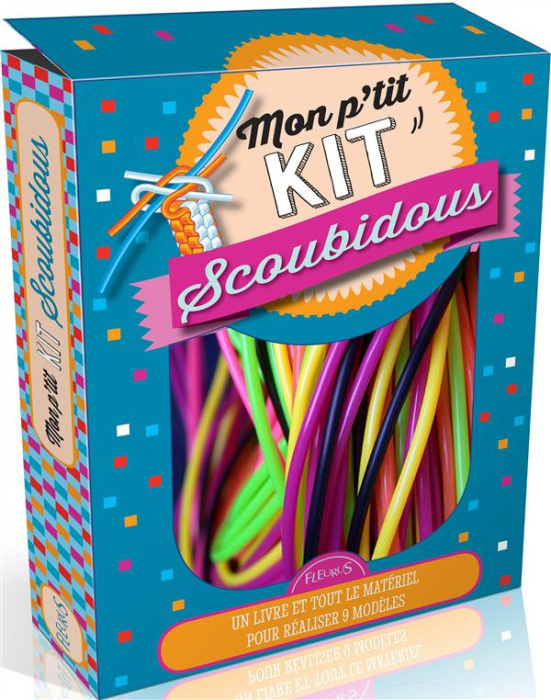 Emprunter Mon p'tit kit scoubidous. Avec 28 fils multicolores, 3 paires d'yeux mobiles autocollants, 1 anneau livre
