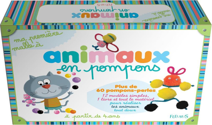 Emprunter Animaux en pompons. Un livre et tout le matériel pour réaliser 12 modèles d'animaux tout doux livre