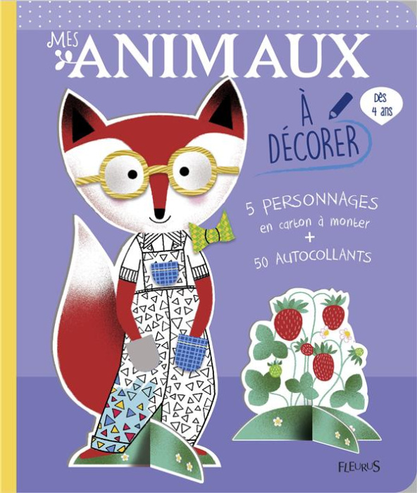 Emprunter Mes animaux à décorer. 5 personnages en carton à monter 45 autocollants livre