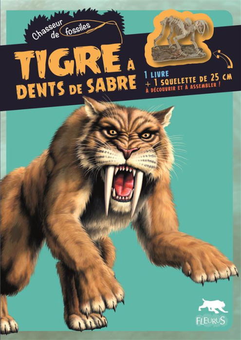Emprunter Tigre à dents de sabre. 1 livre un squelette de 25 cm à assembler livre