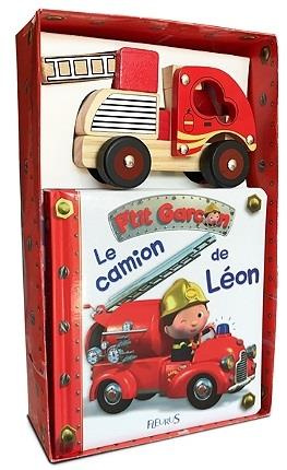Emprunter Coffret : Le camion de Léon. Contient : 1 livre, 1 camion de pompier livre