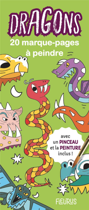 Emprunter Dragons. 20 marque-pages à peindre avec un pinceau et la peinture inclus ! livre