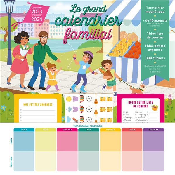 Emprunter Le grand calendrier familial. Edition 2023-2024 livre