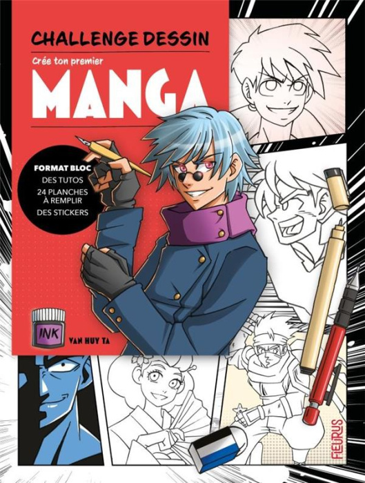 Emprunter Challenge dessin : Crée ton premier manga livre