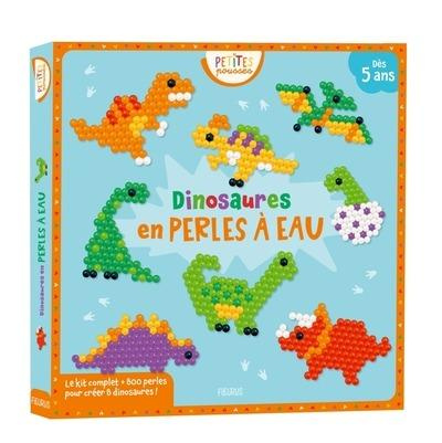 Emprunter Dinosaures en perles à eau. Avec 800 perles pour créer 8 dinosaures ! livre