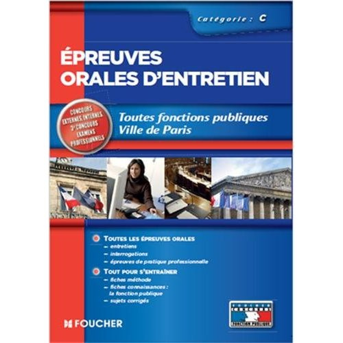 Emprunter EPREUVES ORALES D'ENTRETIEN CATEGORIE C EDITION 2014 livre