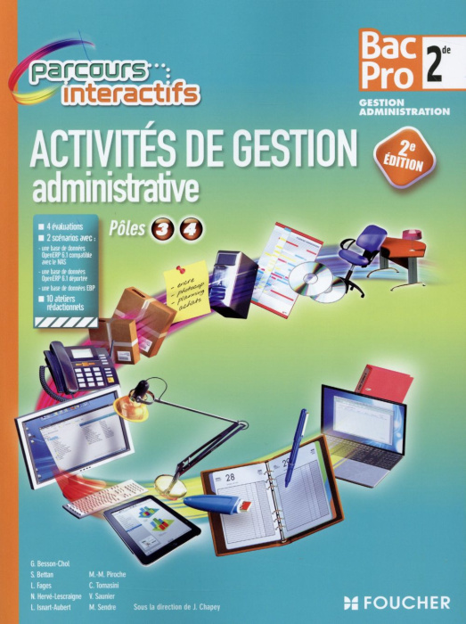 Emprunter PARCOURS INTERACTIFS ACTIVITE DE GESTION ADMINISTRATIVE 2DE BAC PRO livre