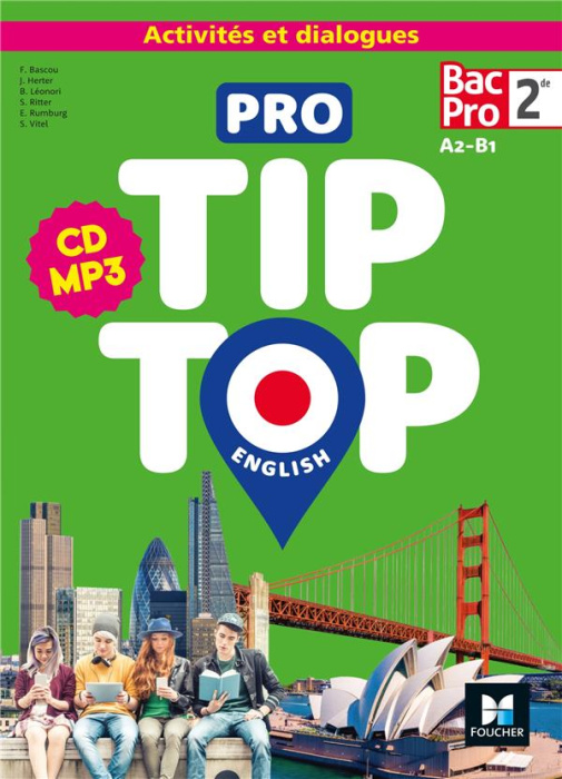 Emprunter PRO TIP TOP ENGLISH - 2DE BAC PRO - ED. 2021 - CD AUDIO livre