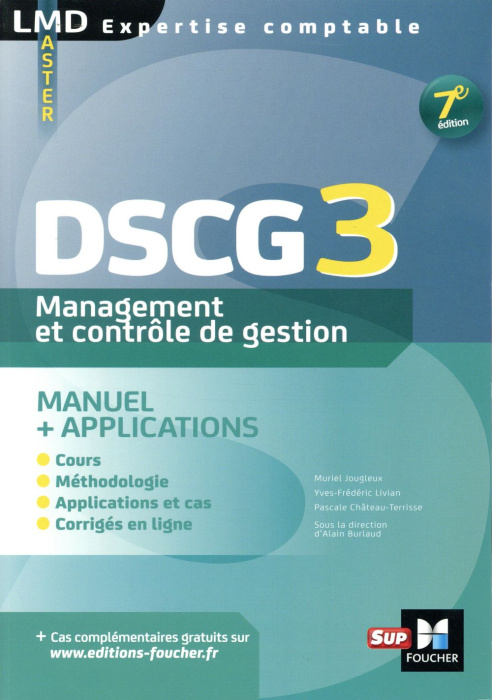 Emprunter DSCG 3 Management et contrôle de gestion. Manuel & applications, 7e édition livre