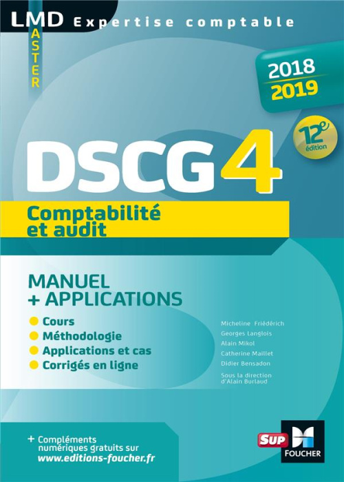 Emprunter Comptabilité et audit DSCG 4. Edition 2018-2019 livre