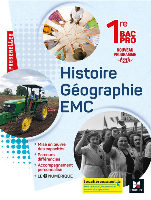 Emprunter Histoire Géographie EMC 1re Bac Pro. Edition 2020 livre