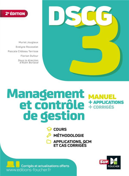 Emprunter Management et contrôle de gestion DSCG 3. Manuel et applications, Edition 2021 livre