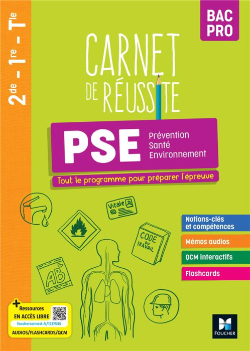 Emprunter Carnet de réussite Prévention Santé Environnement (PSE) 2de-1re-Tle Bac Pro. Edition 2023 livre