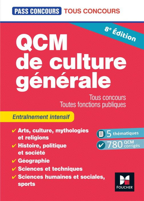 Emprunter QCM de culture générale. Tous concours, toutes fonctions publiques livre