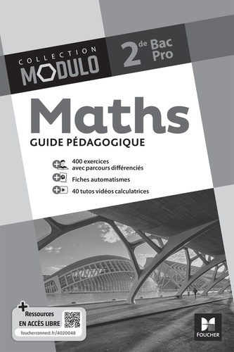 Emprunter Maths 2de Bac Pro Modulo. Guide pédagogique, Edition 2024 livre
